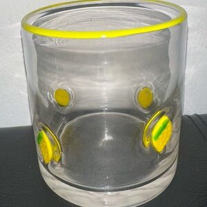 Lemon Decal Glass Cup
